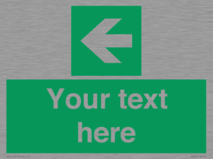 Custom Arrow Left Sign